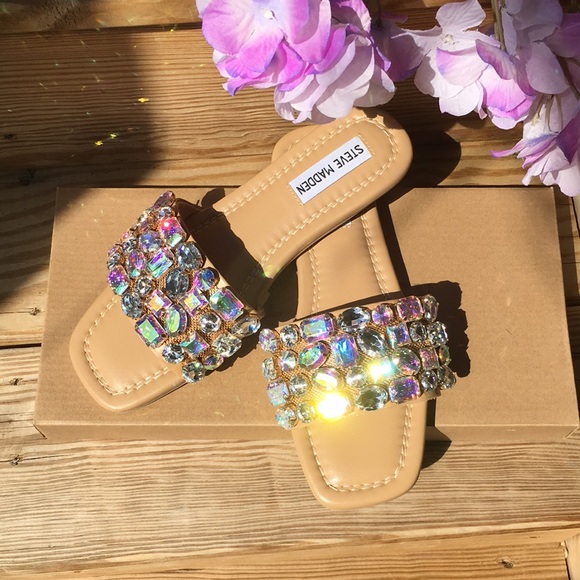 💕HP💎Steve Maddens Beautiful Crystal Stone Sli - Picture 6 of 16